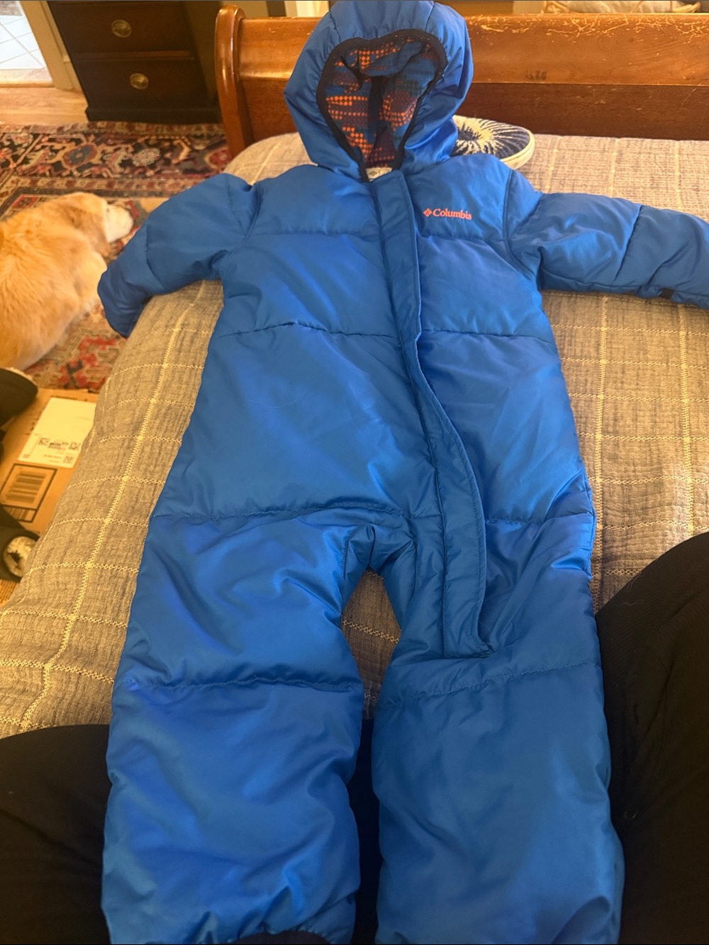 Columbia Bright Blue Insulated Baby snow suit